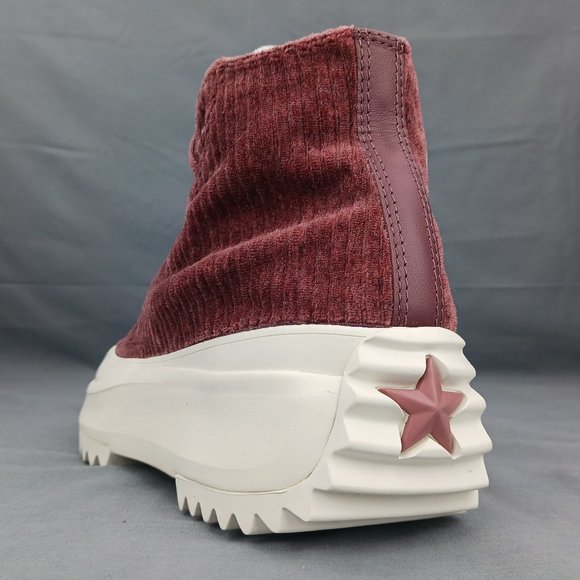 Converse Run Star Hike Women's Platform Sneaker Boot Purple Corduroy Sizes 7-10 - Picture 6 of 9